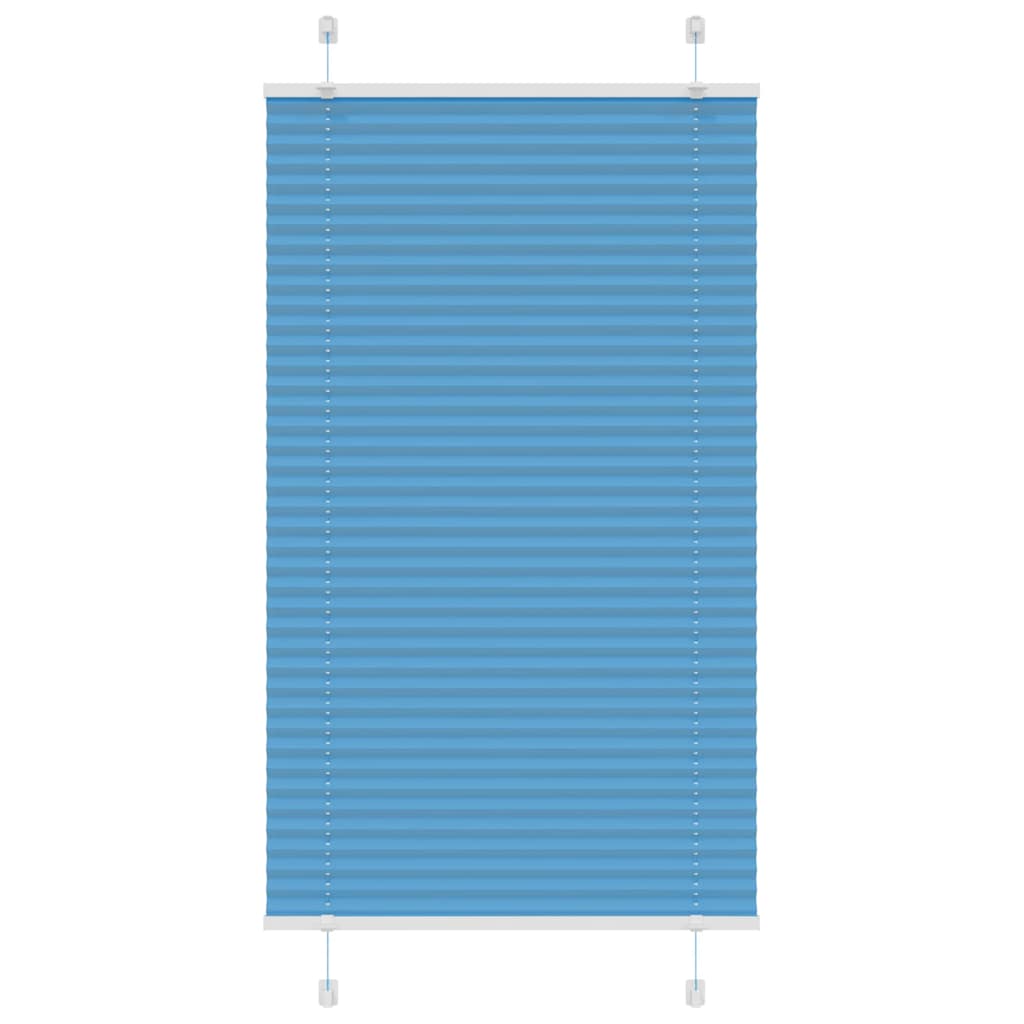 vidaXL Roleta plisowana niebieska 70x150 cm Szerokość tkaniny 69,4 cm