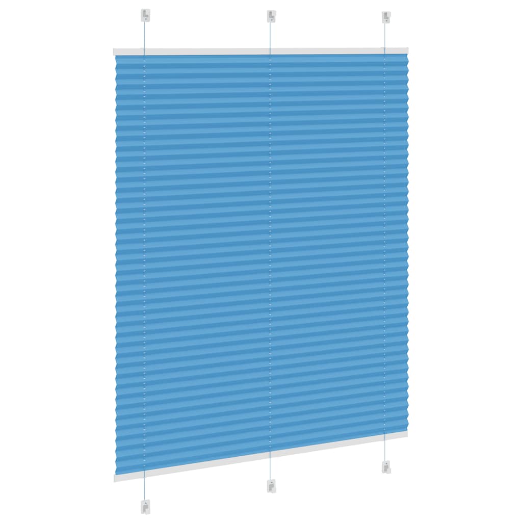 vidaXL Roleta plisowana niebieska 105x150 cm Szerokość tkaniny 104,4cm