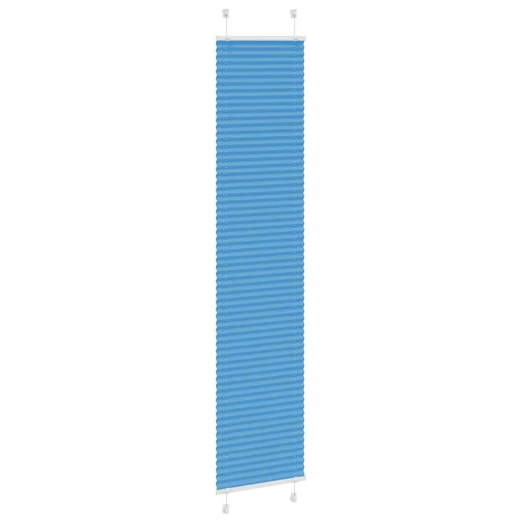 vidaXL Roleta plisowana niebieska 40x200 cm Szerokość tkaniny 39,4 cm