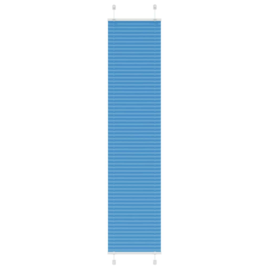 vidaXL Roleta plisowana niebieska 45x200 cm Szerokość tkaniny 44,4 cm