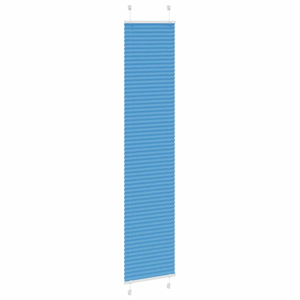 vidaXL Roleta plisowana niebieska 45x200 cm Szerokość tkaniny 44,4 cm