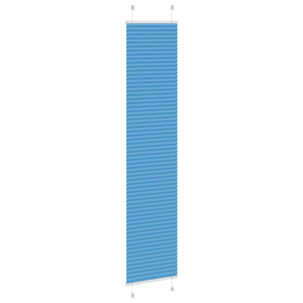 vidaXL Roleta plisowana niebieska 45x200 cm Szerokość tkaniny 44,4 cm