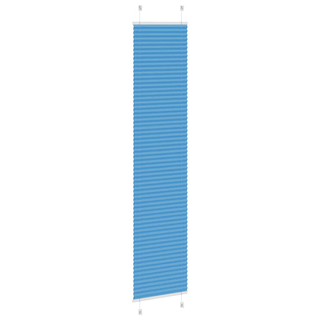 vidaXL Roleta plisowana niebieska 50x200 cm Szerokość tkaniny 49,4 cm