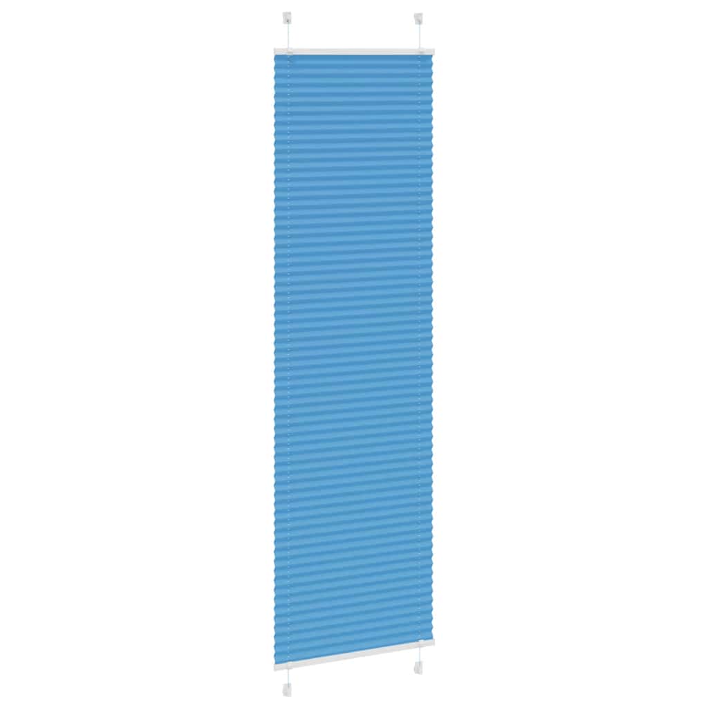 vidaXL Roleta plisowana niebieska 60x200 cm Szerokość tkaniny 59,4 cm