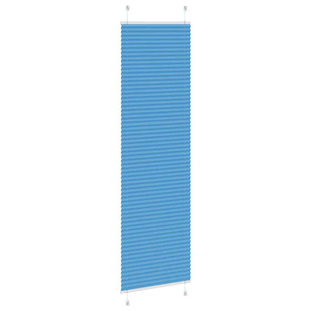 vidaXL Roleta plisowana niebieska 60x200 cm Szerokość tkaniny 59,4 cm