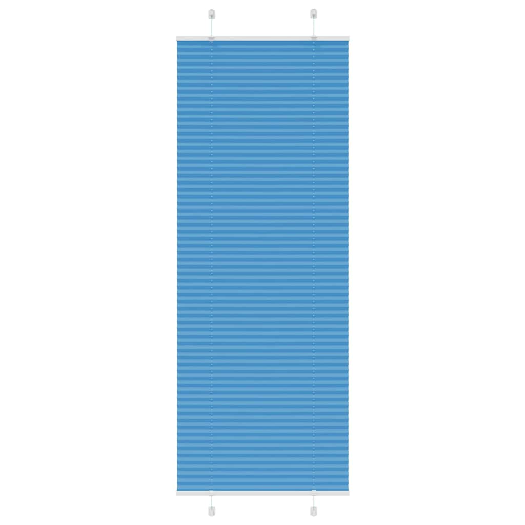 vidaXL Roleta plisowana niebieska 70x200 cm Szerokość tkaniny 69,4 cm