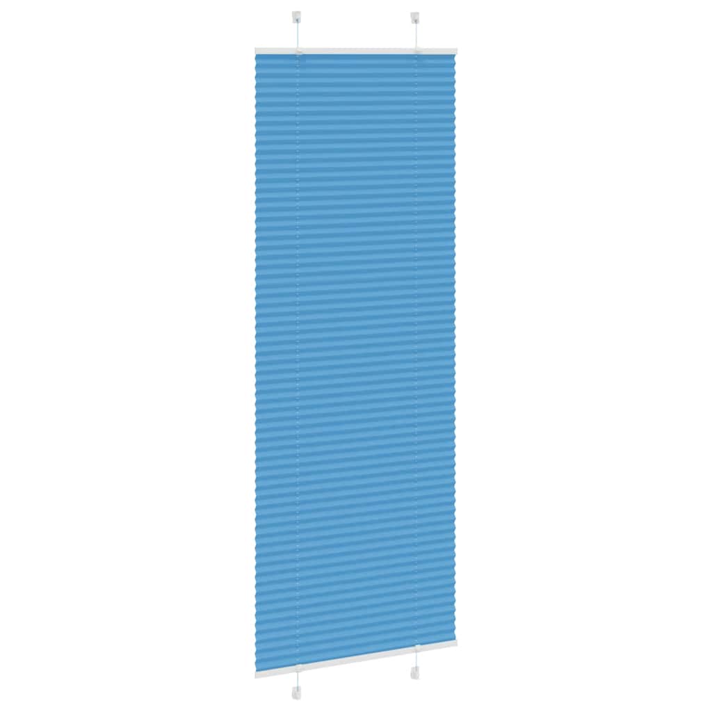 vidaXL Roleta plisowana niebieska 70x200 cm Szerokość tkaniny 69,4 cm