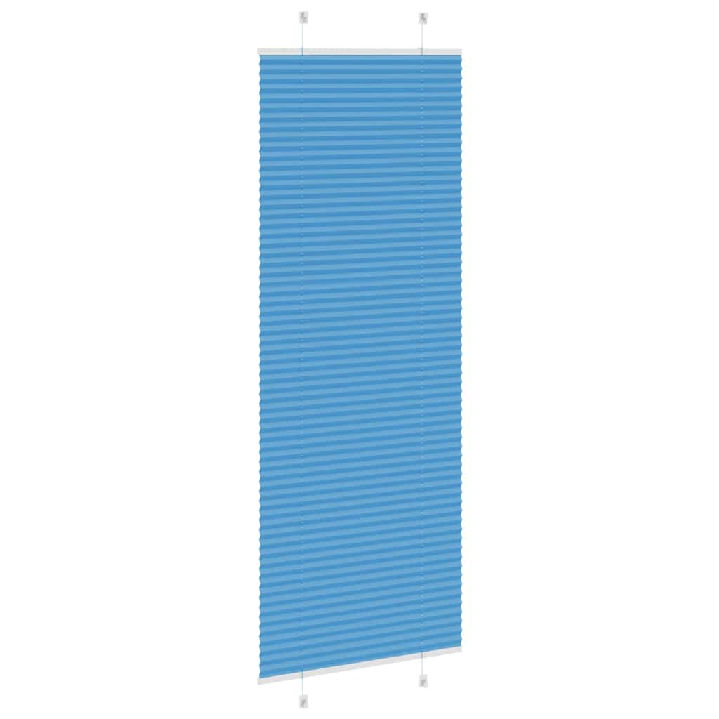 vidaXL Roleta plisowana niebieska 70x200 cm Szerokość tkaniny 69,4 cm