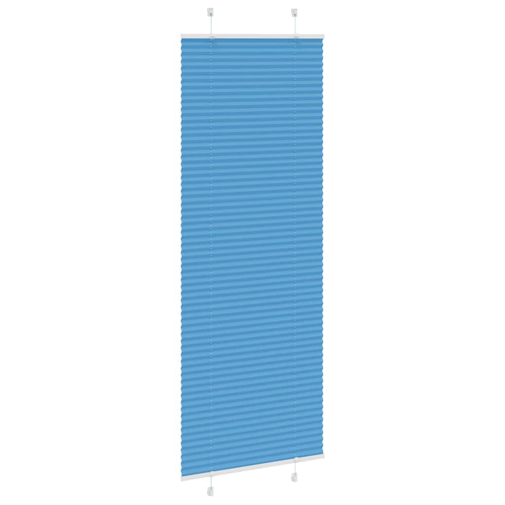 vidaXL Roleta plisowana niebieska 80x200 cm Szerokość tkaniny 79,4 cm