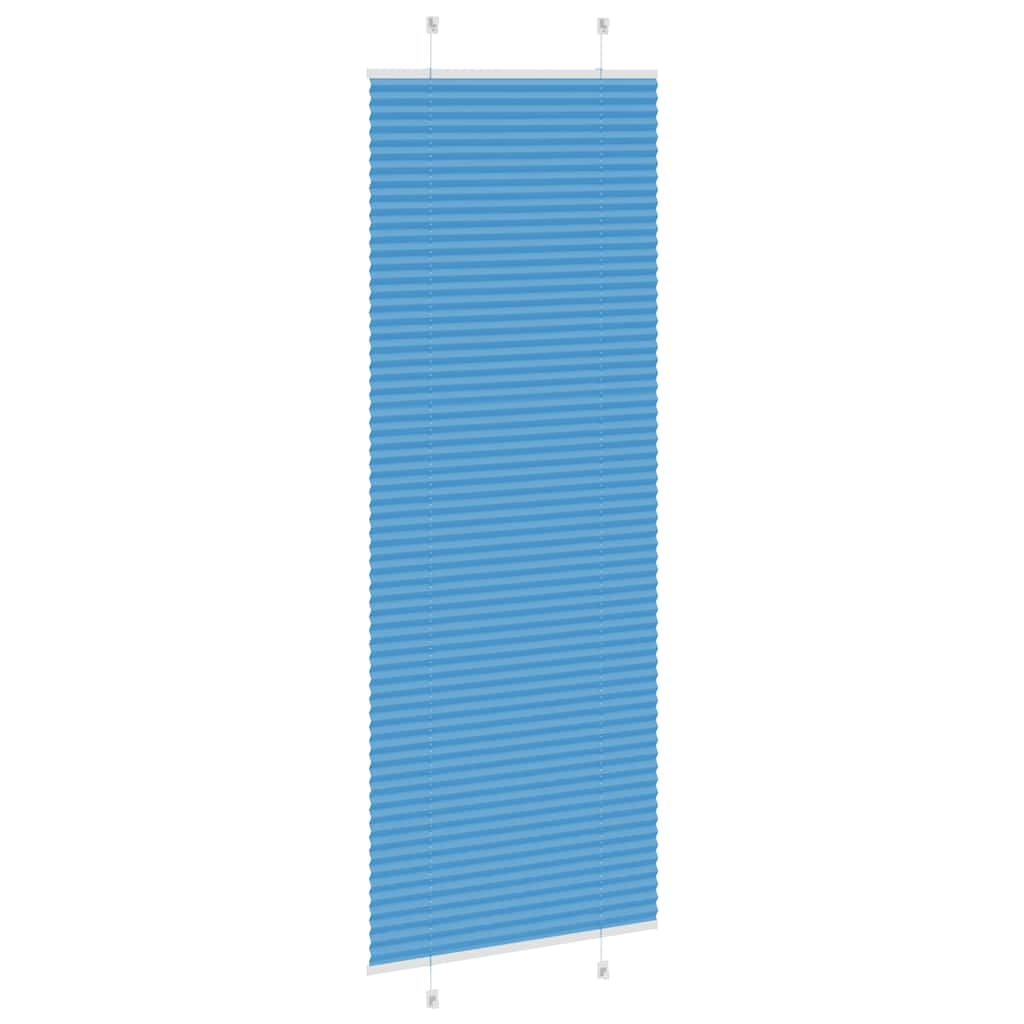vidaXL Roleta plisowana niebieska 80x200 cm Szerokość tkaniny 79,4 cm