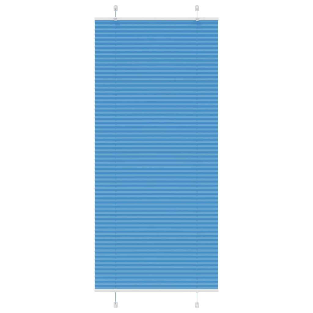 vidaXL Roleta plisowana niebieska 85x200 cm Szerokość tkaniny 84,4 cm