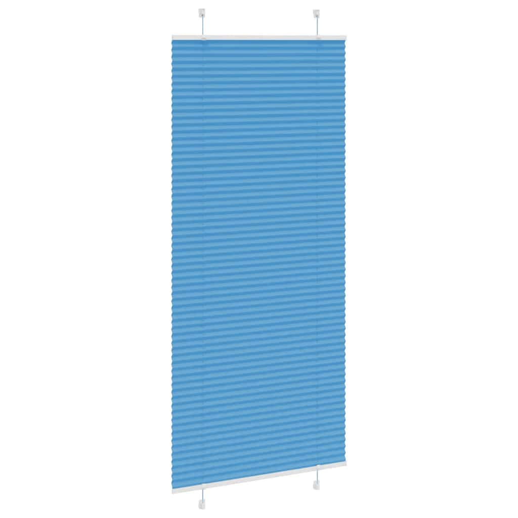 vidaXL Roleta plisowana niebieska 85x200 cm Szerokość tkaniny 84,4 cm