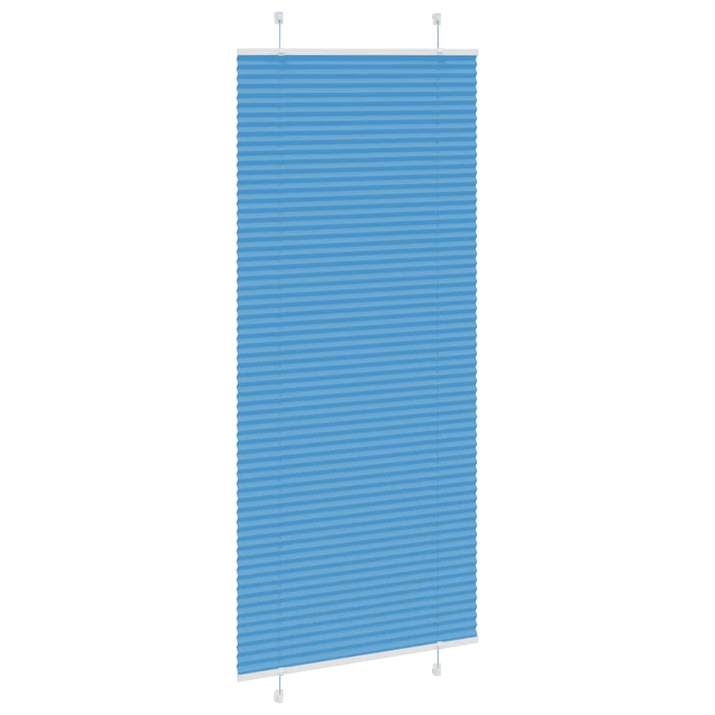 vidaXL Roleta plisowana niebieska 95x200 cm Szerokość tkaniny 94,4 cm