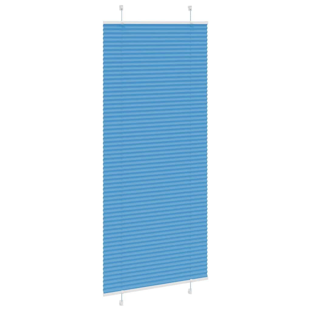 vidaXL Roleta plisowana niebieska 100x200 cm Szerokość tkaniny 99,4 cm