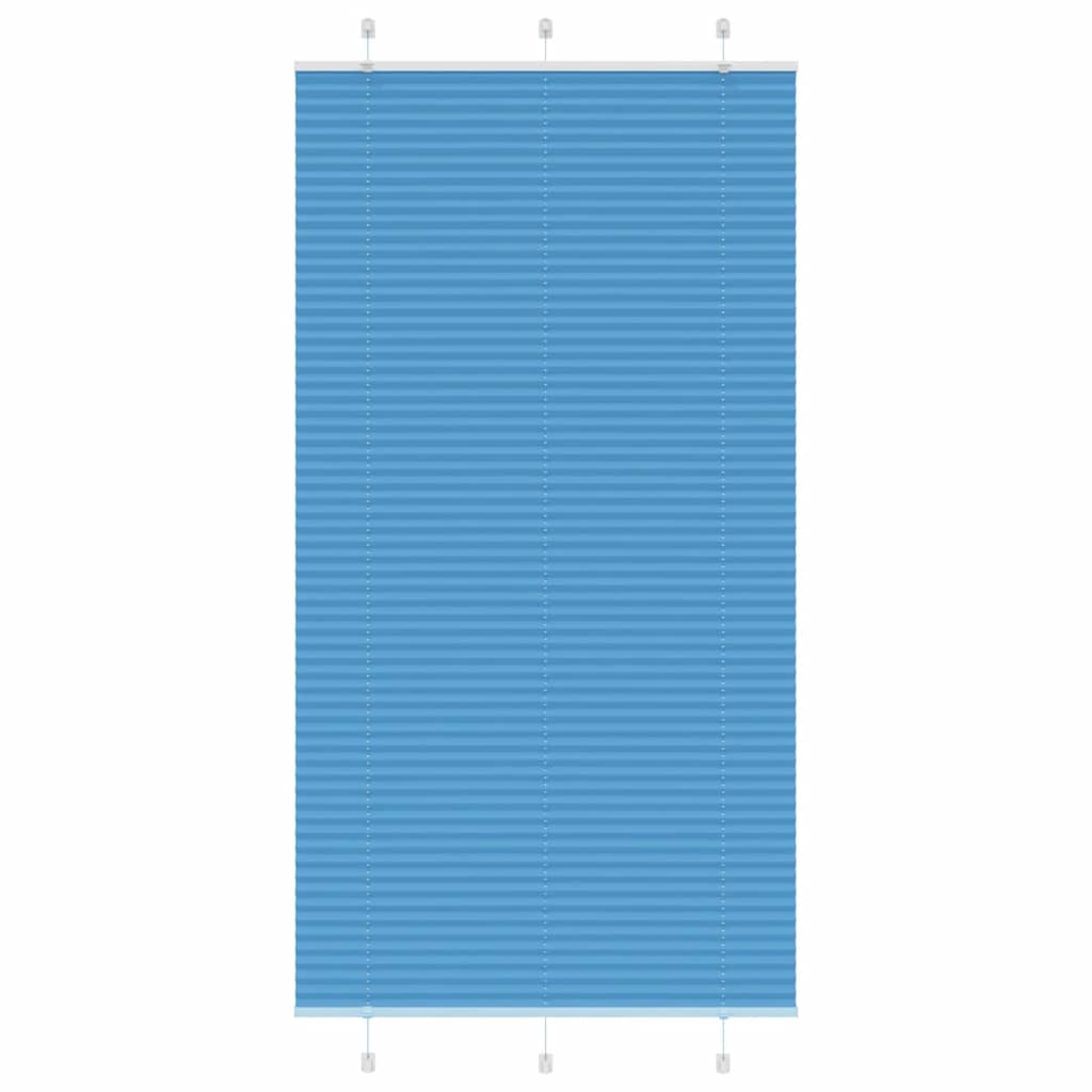 vidaXL Roleta plisowana niebieska 105x200 cm Szerokość tkaniny 104,4cm