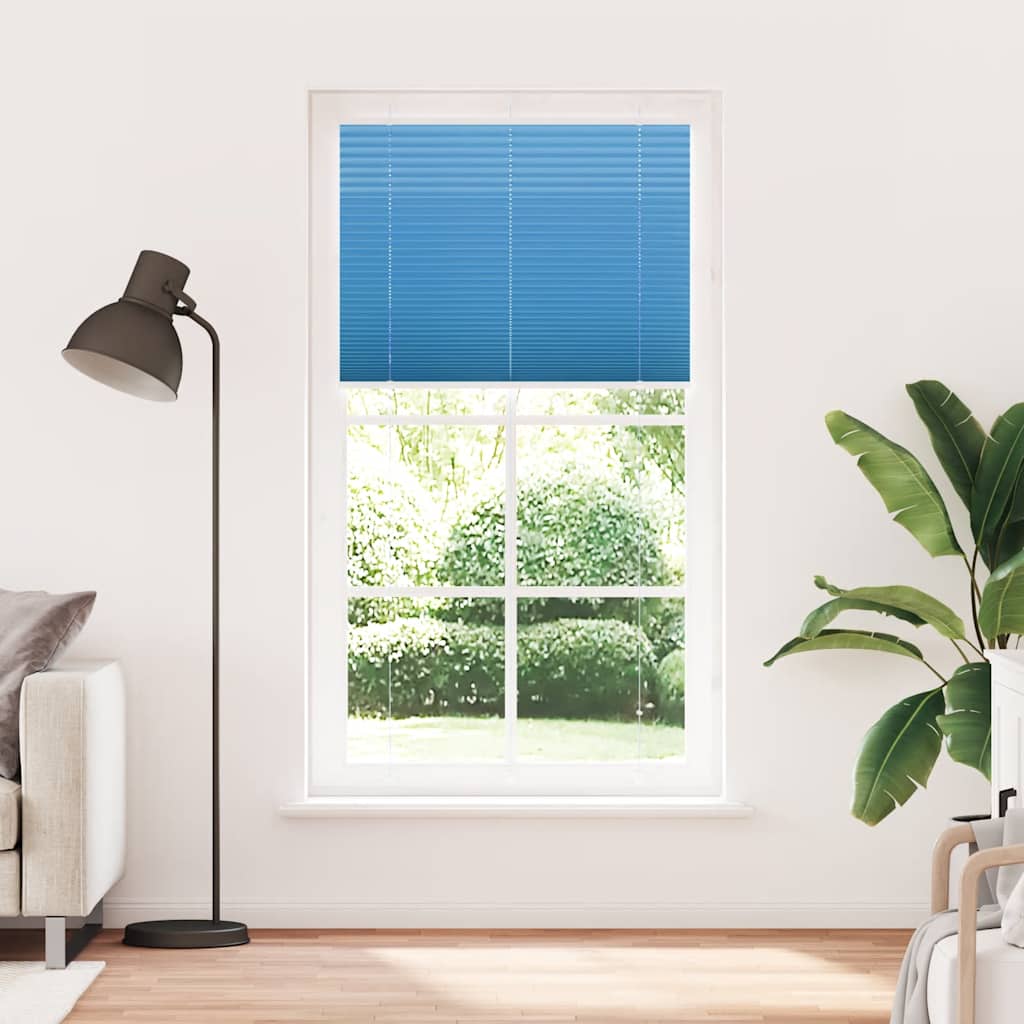 vidaXL Roleta plisowana niebieska 105x200 cm Szerokość tkaniny 104,4cm