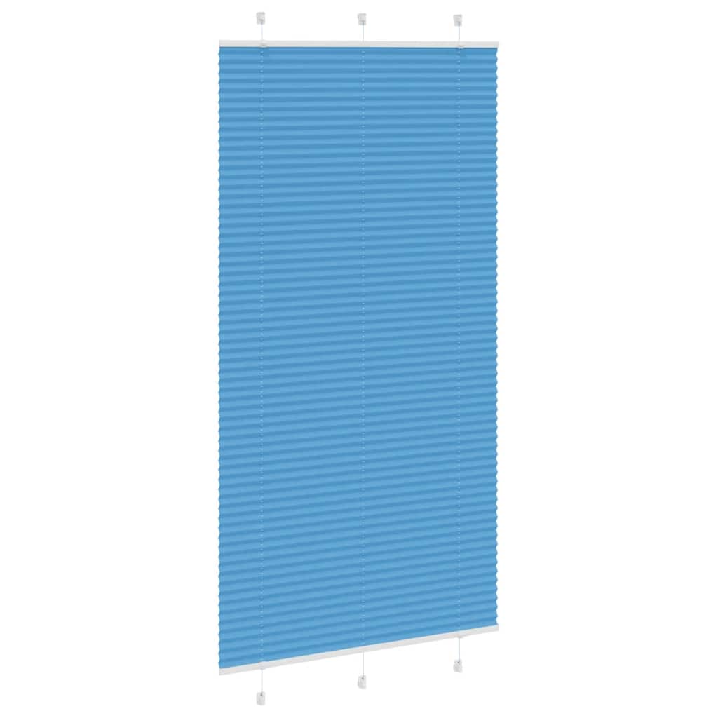 vidaXL Roleta plisowana niebieska 105x200 cm Szerokość tkaniny 104,4cm