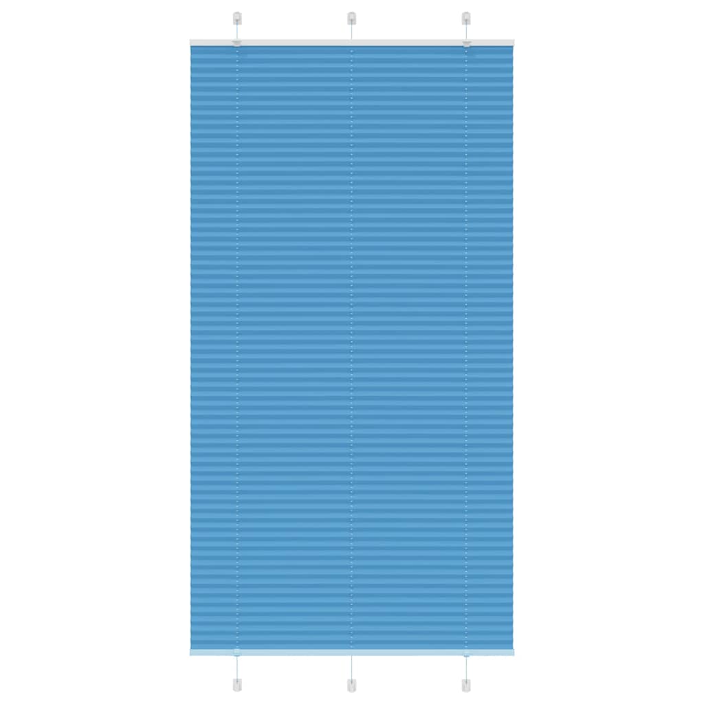 vidaXL Roleta plisowana niebieska 110x200 cm Szerokość tkaniny 109,4cm