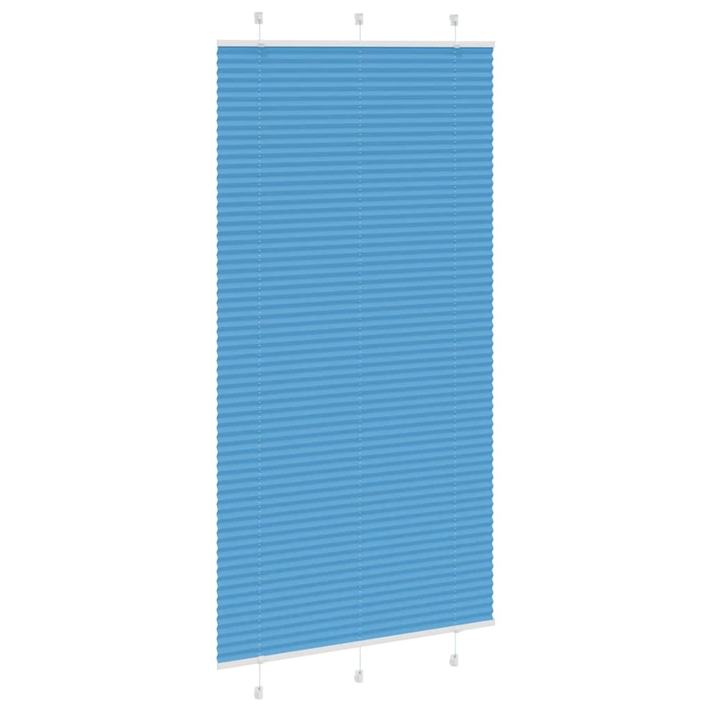 vidaXL Roleta plisowana niebieska 110x200 cm Szerokość tkaniny 109,4cm