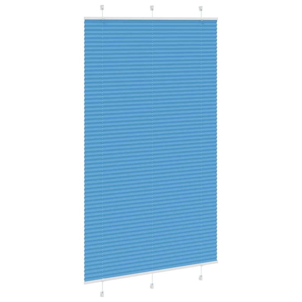 vidaXL Roleta plisowana niebieska 115x200 cm Szerokość tkaniny 114,4cm