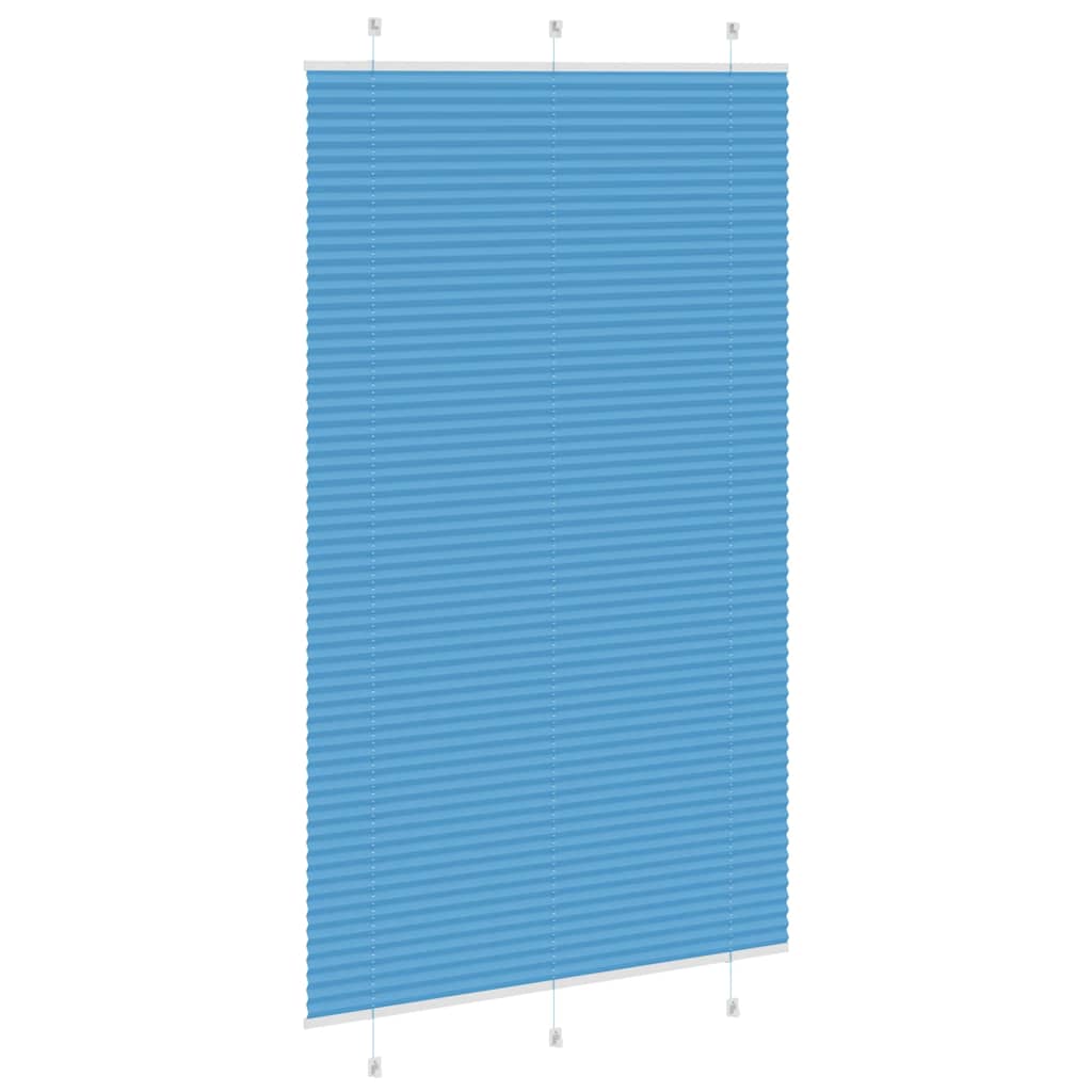 vidaXL Roleta plisowana niebieska 120x200 cm Szerokość tkaniny 119,4cm
