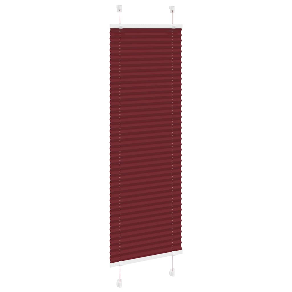 vidaXL Roleta plisowana Bordowy Czerwony 40x100 cm Szerokość tkaniny