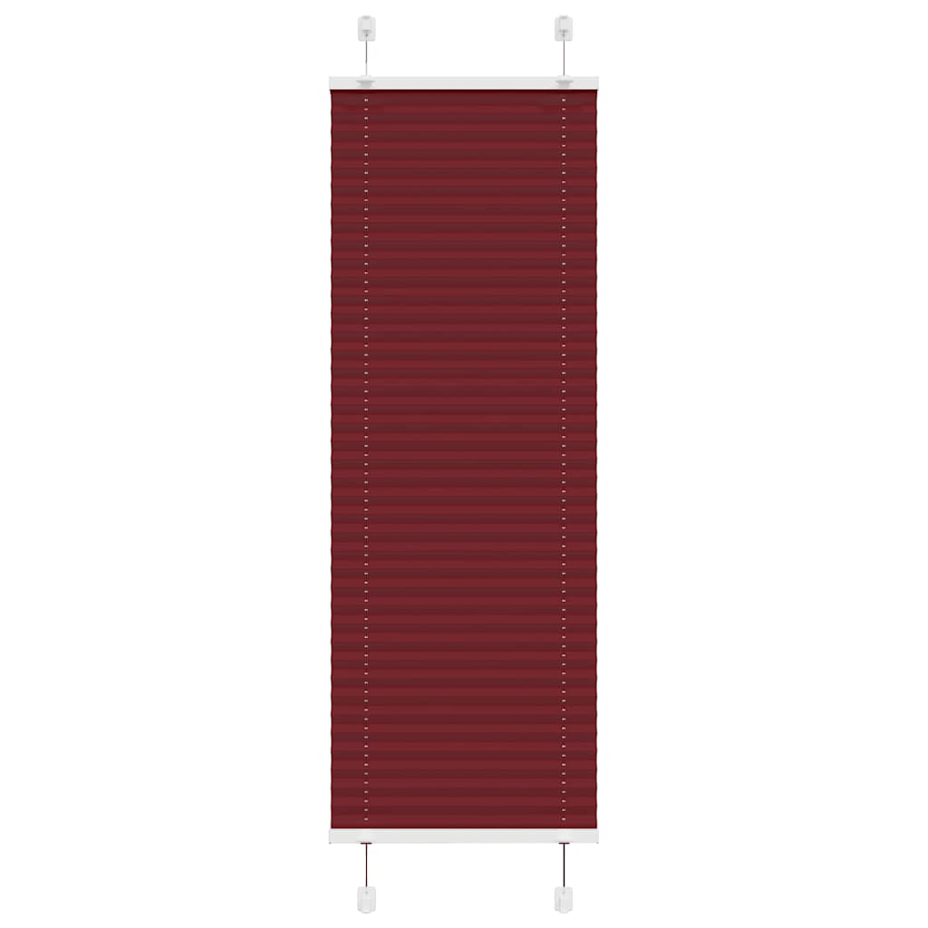 vidaXL Roleta plisowana Bordowy Czerwony 45x100 cm Szerokość tkaniny