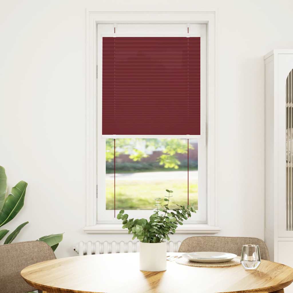 vidaXL Roleta plisowana Bordowy Czerwony 55x100 cm Szerokość tkaniny