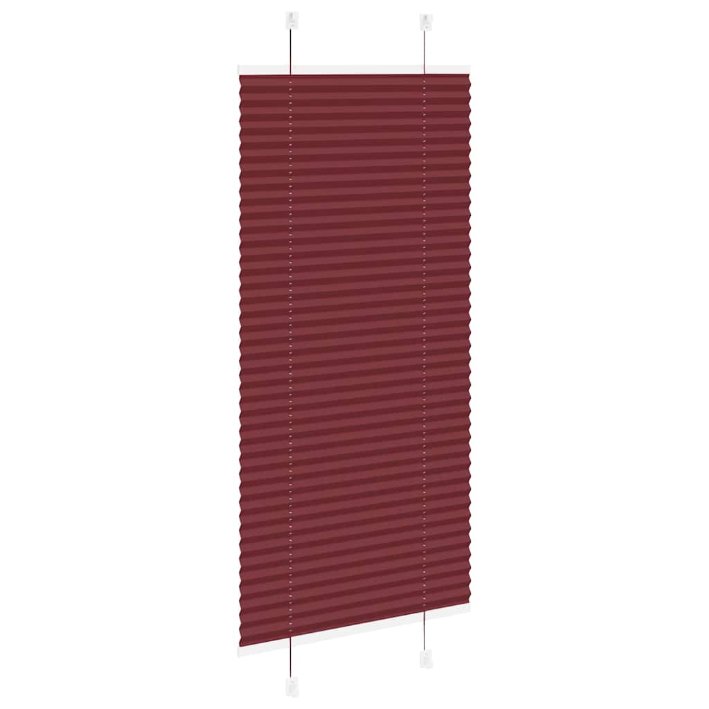 vidaXL Roleta plisowana Bordowy Czerwony 55x100 cm Szerokość tkaniny