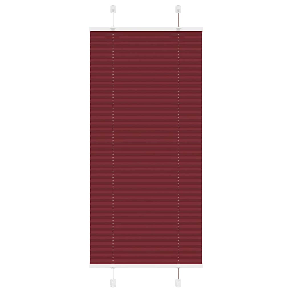 vidaXL Roleta plisowana Bordowy Czerwony 60x100 cm Szerokość tkaniny