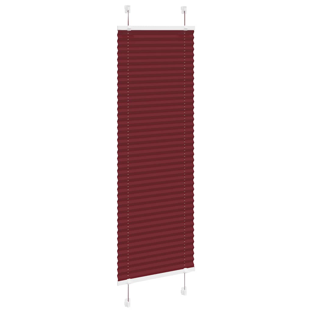 vidaXL Roleta plisowana Bordowy Czerwony 40x150 cm Szerokość tkaniny