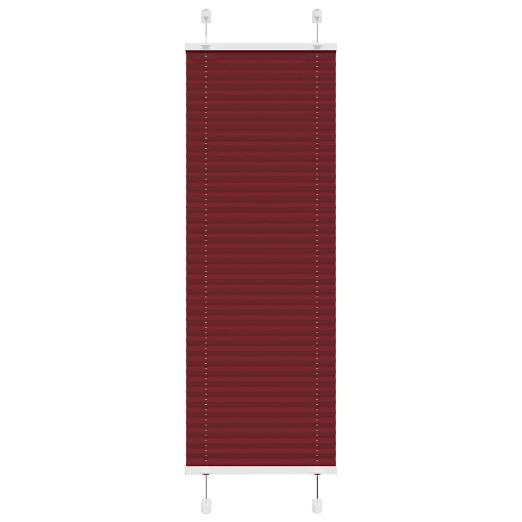 vidaXL Roleta plisowana Bordowy Czerwony 50x150 cm Szerokość tkaniny
