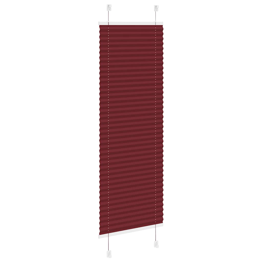 vidaXL Roleta plisowana Bordowy Czerwony 50x150 cm Szerokość tkaniny