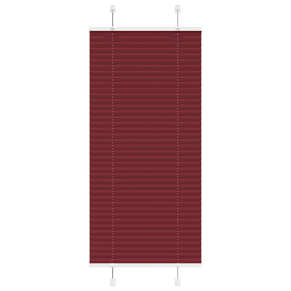 vidaXL Roleta plisowana Bordowy Czerwony 60x150 cm Szerokość tkaniny