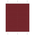 vidaXL Roleta plisowana Bordowy Czerwony 105x150 cm Szerokość tkaniny
