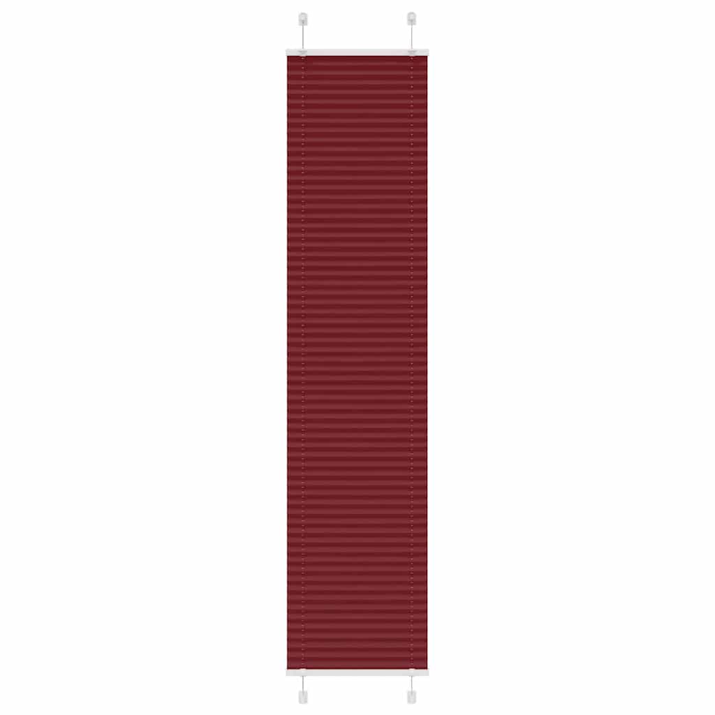 vidaXL Roleta plisowana Bordowy Czerwony 40x200 cm Szerokość tkaniny