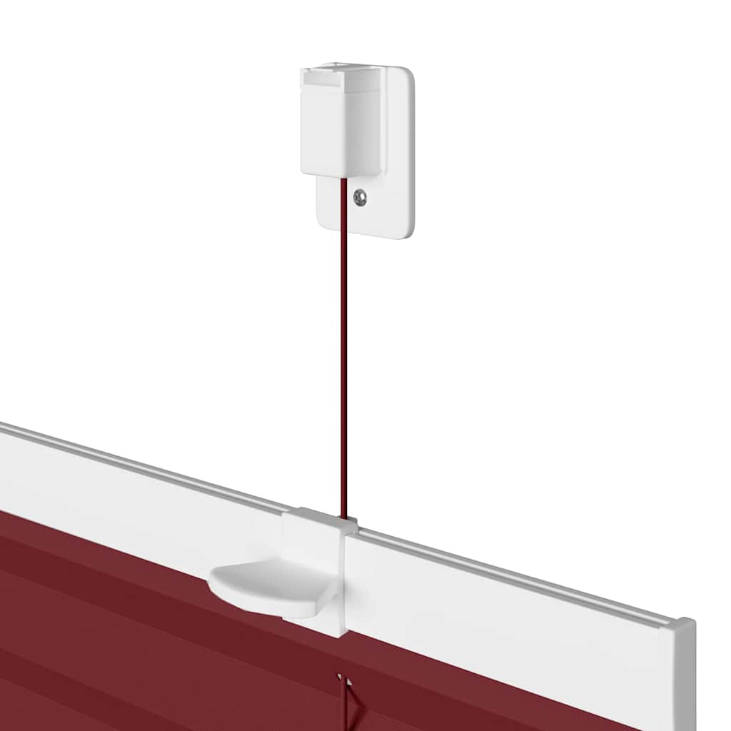 vidaXL Roleta plisowana Bordowy Czerwony 60x200 cm Szerokość tkaniny