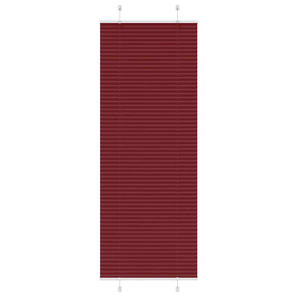 vidaXL Roleta plisowana Bordowy Czerwony 70x200 cm Szerokość tkaniny