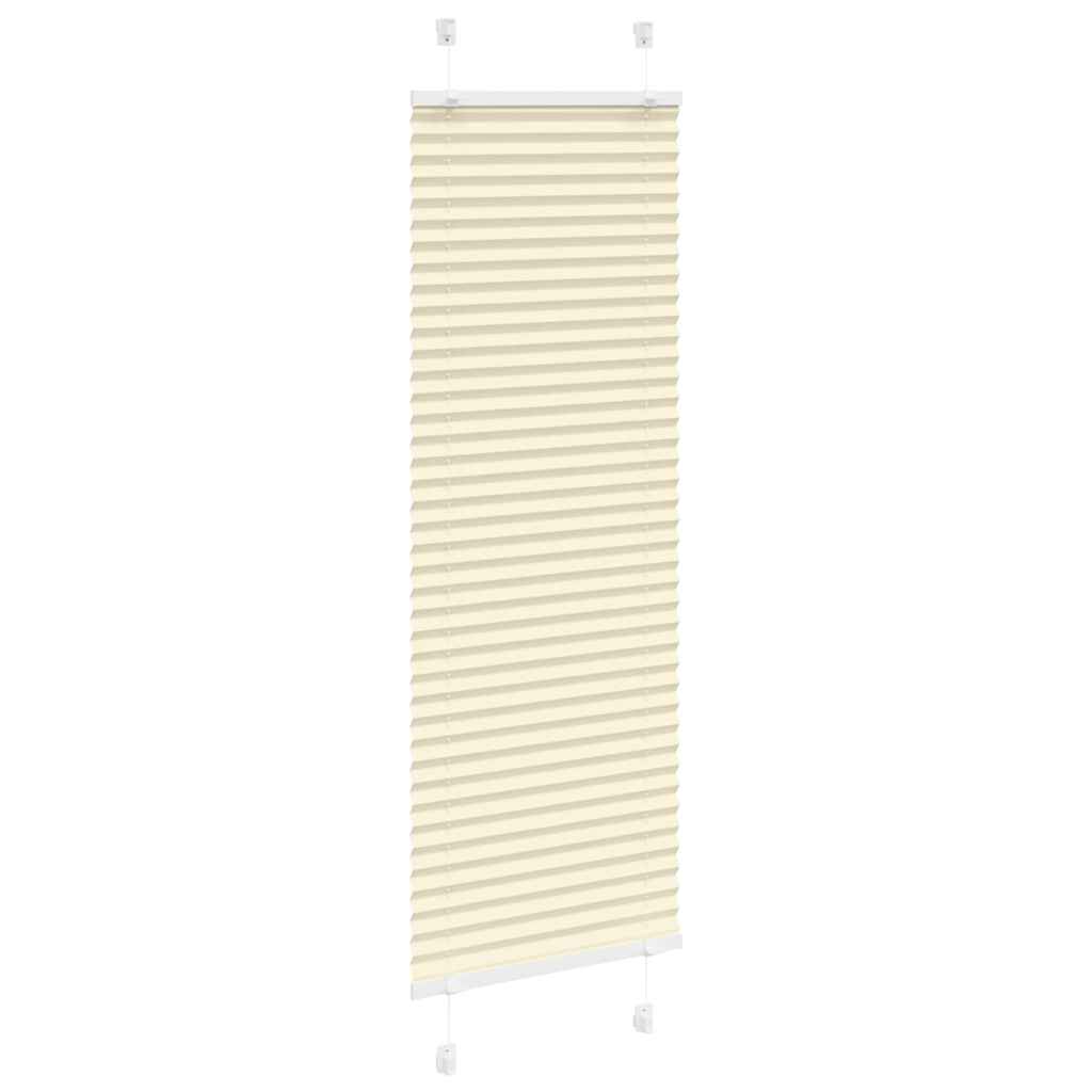vidaXL Roleta plisowana kremowa 50x100 cm Szerokość tkaniny 49,4cm