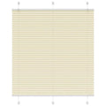 vidaXL Roleta plisowana kremowa 120x100 cm Szerokość tkaniny 119,4cm