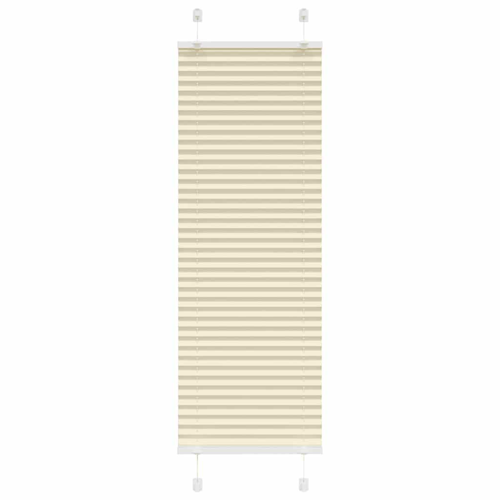 vidaXL Roleta plisowana kremowa 50x150 cm Szerokość tkaniny 49,4cm