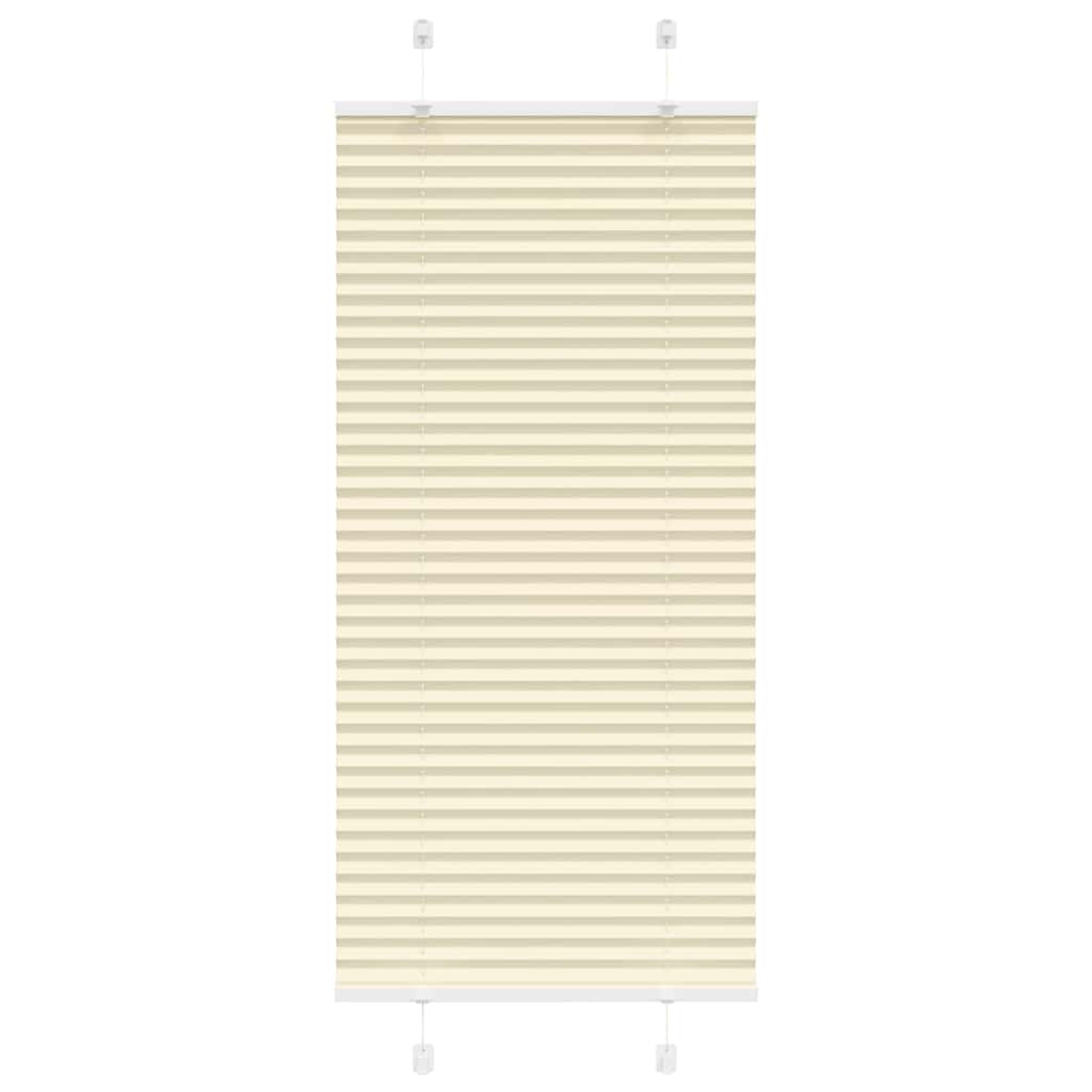 vidaXL Roleta plisowana kremowa 55x150 cm Szerokość tkaniny 54,4cm