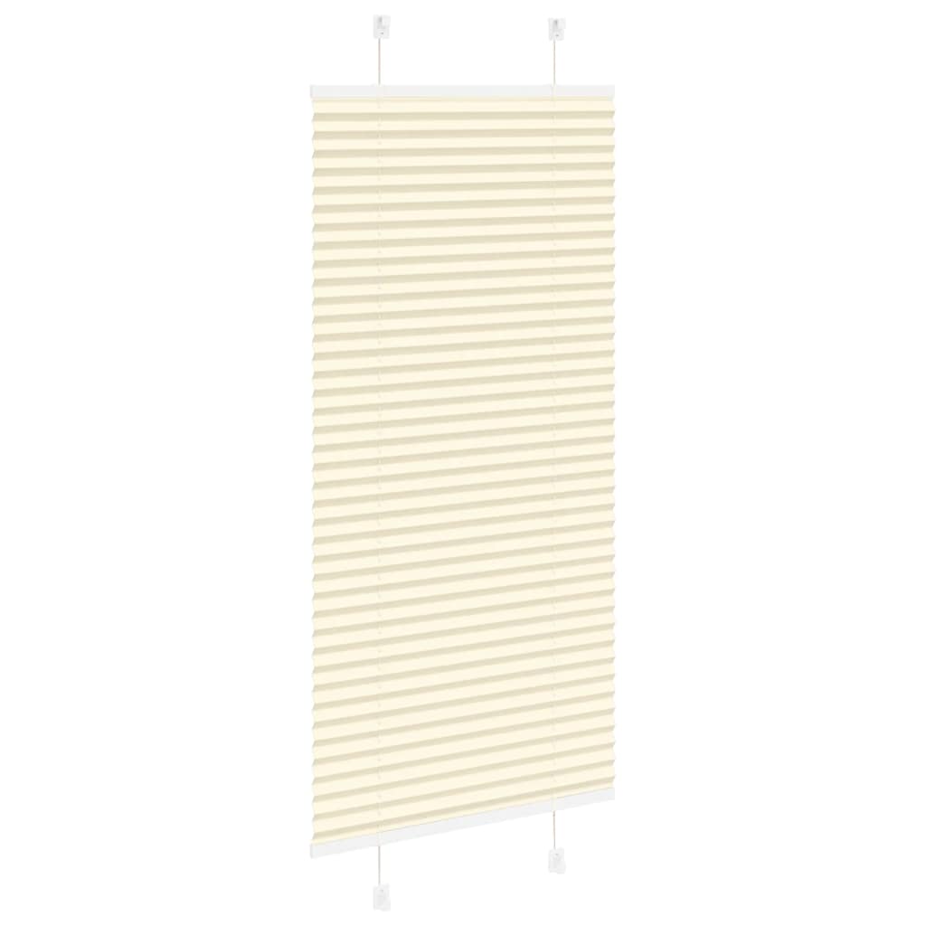 vidaXL Roleta plisowana kremowa 55x150 cm Szerokość tkaniny 54,4cm