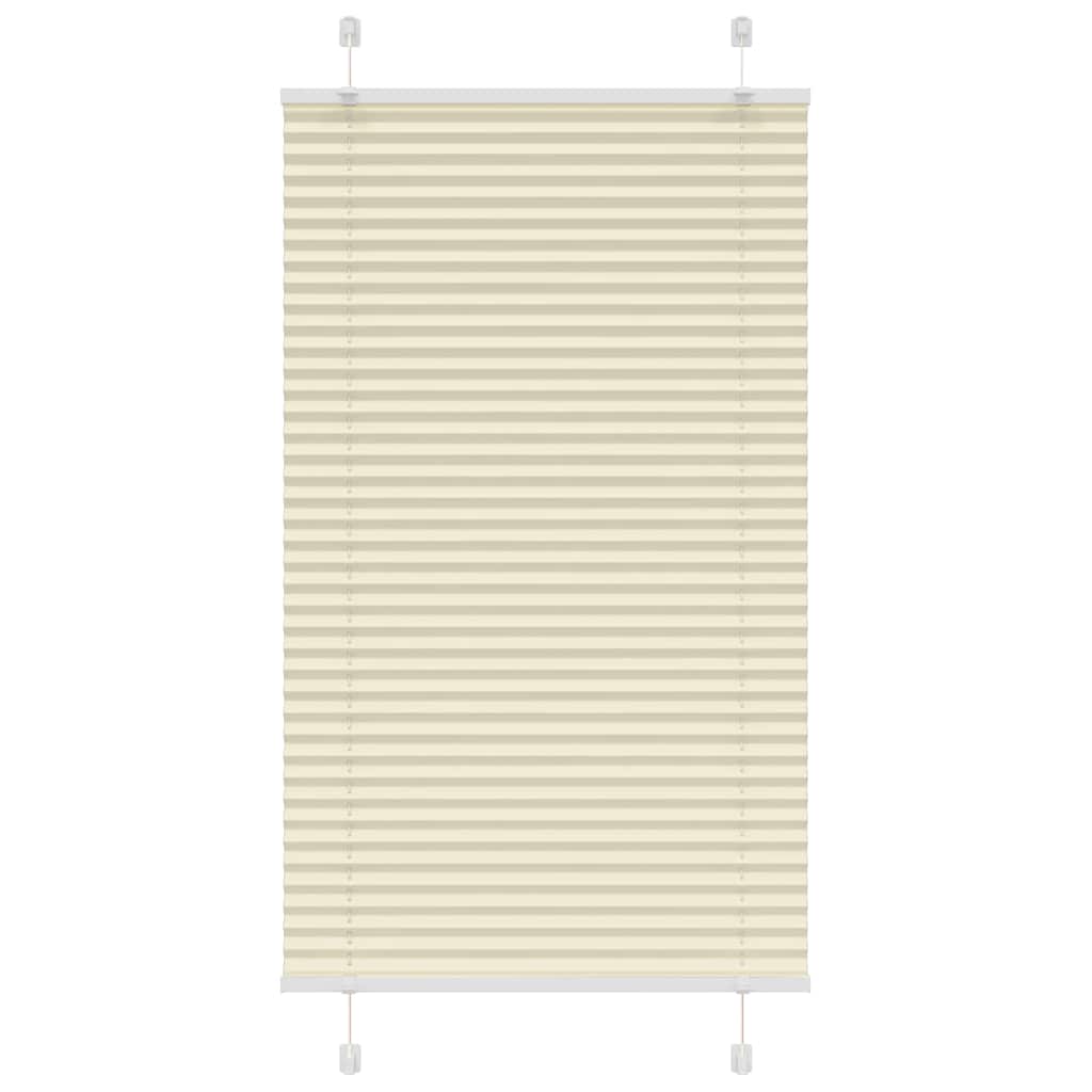 vidaXL Roleta plisowana kremowa 70x150 cm Szerokość tkaniny 69,4 cm