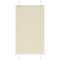 vidaXL Roleta plisowana kremowa 75x150 cm Szerokość tkaniny 74,4 cm