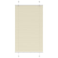 vidaXL Roleta plisowana kremowa 80x150 cm Szerokość tkaniny 79,4 cm