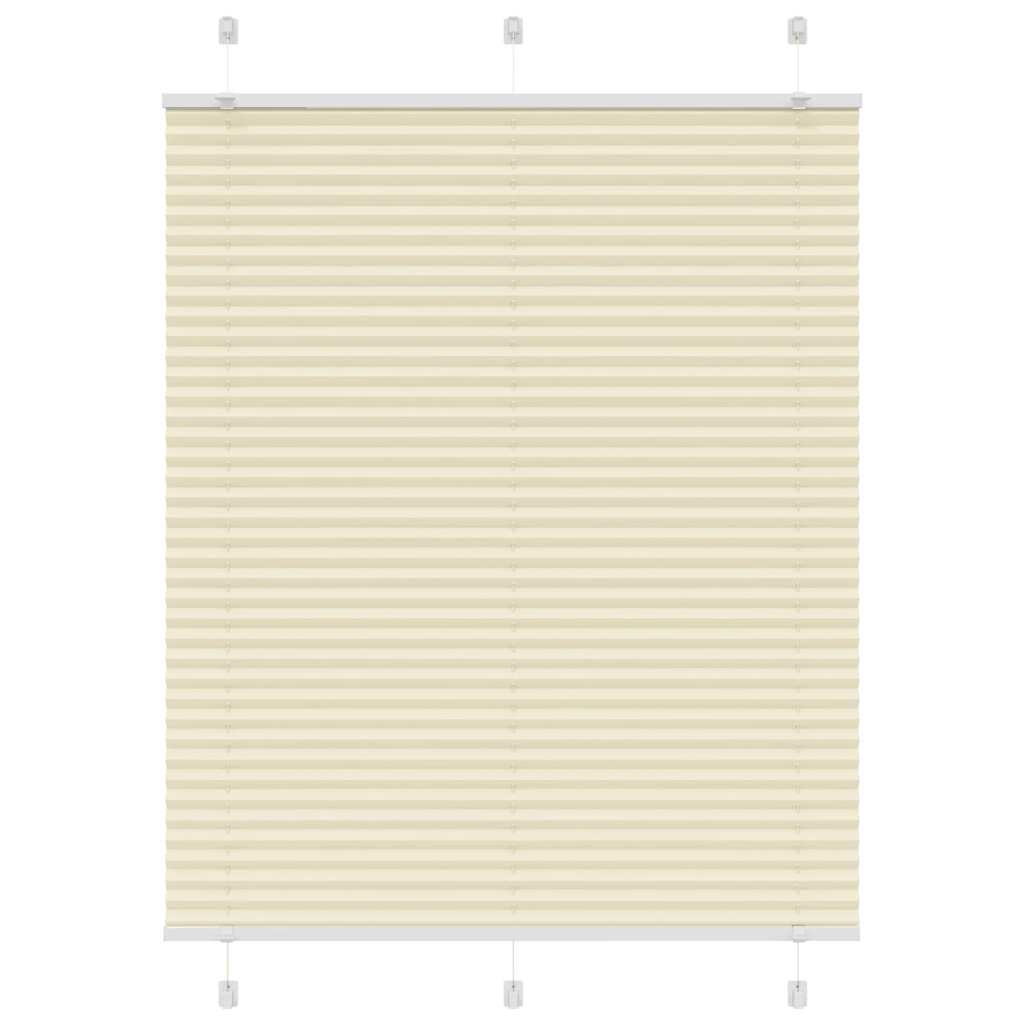 vidaXL Roleta plisowana kremowa 110x150 cm Szerokość tkaniny 109,4cm