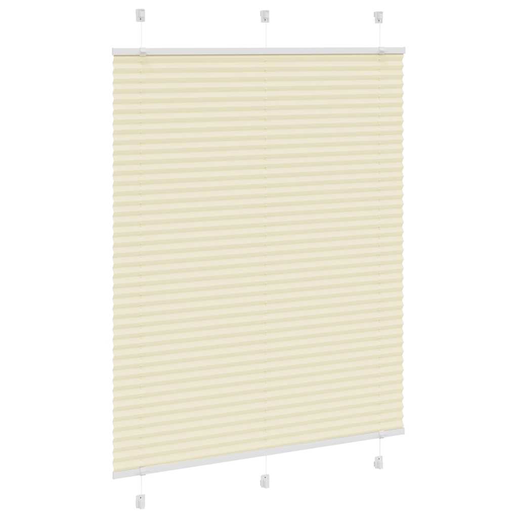 vidaXL Roleta plisowana kremowa 110x150 cm Szerokość tkaniny 109,4cm