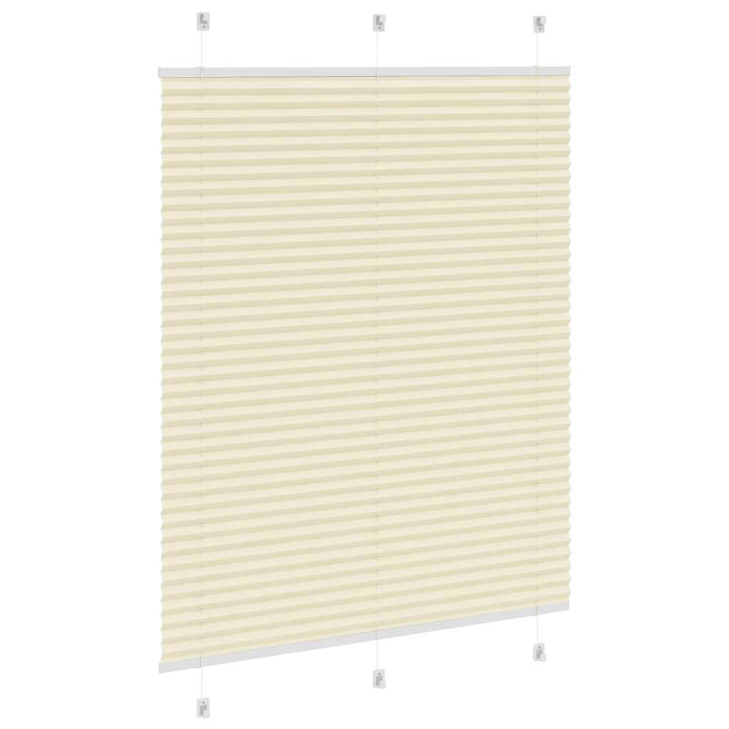 vidaXL Roleta plisowana kremowa 110x150 cm Szerokość tkaniny 109,4cm