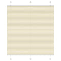 vidaXL Roleta plisowana kremowa 115x150 cm Szerokość tkaniny 114,4cm